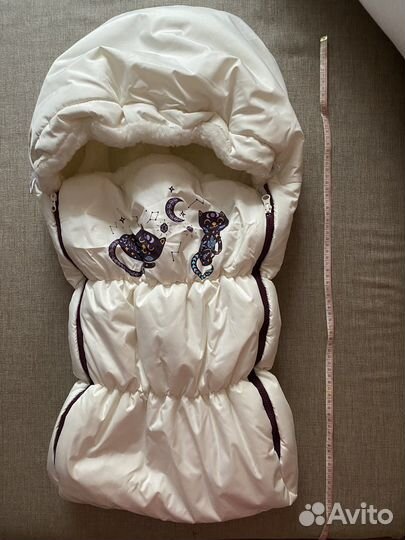 Конверт для новорожденного на овчине