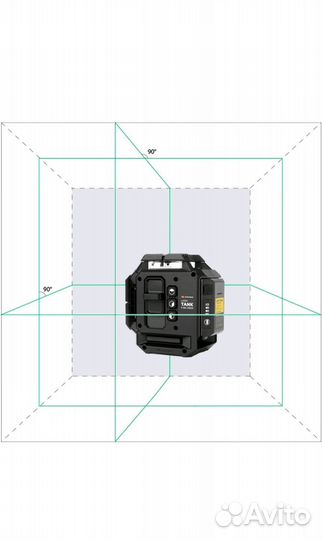 Лазерный уровень ADA lasertank 3-360 green