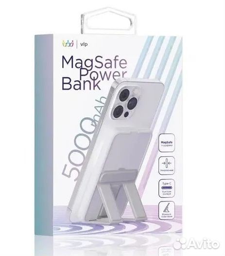 Внешний аккумулятор MagSafe VLP 5000 mAh белый
