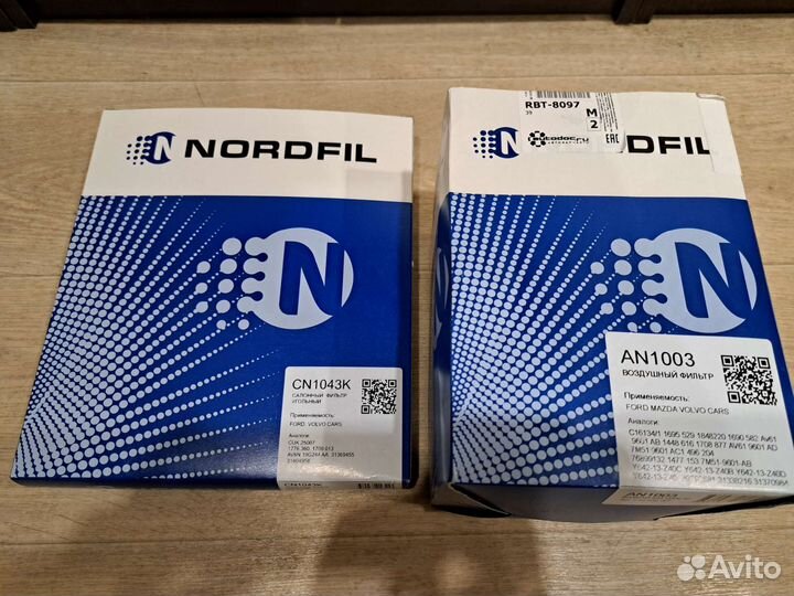 Фильр воздушный и салона