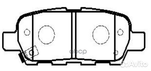 Колодки тормозные зад nissan J10 06-13 X-trail T##