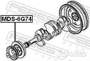 Шкив коленвала 6G74 MDS6G74 Febest