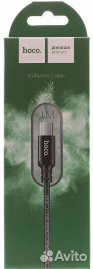 Кабель micro USB hoco X14, 1A