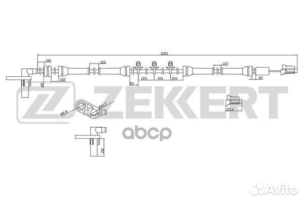 Датчик ABS передн. лев. Nissan Primera (P12 WP