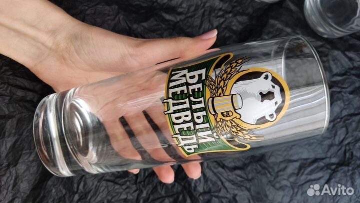 Бокалы для пива белый медведь