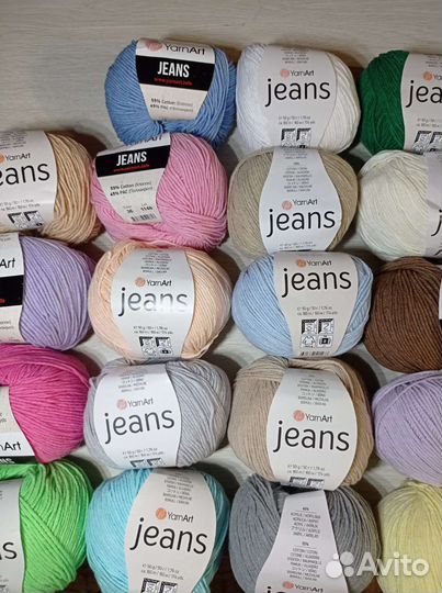 Пряжа YarnaArt jeans ярнарт джинс