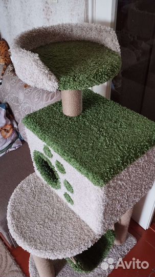 Когтеточка домик для кошки бу