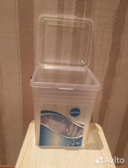 Ведро для стирального порошка с декором на 8 л