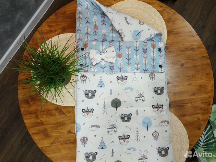 Конверт, Спальный мешок детский новый размер 56-74