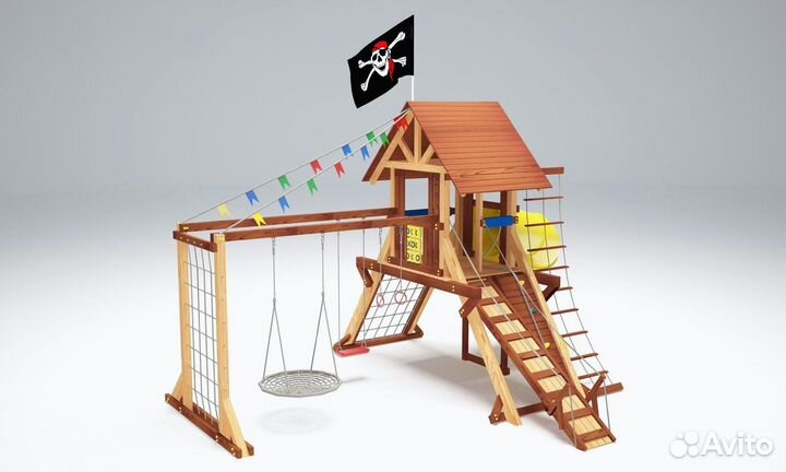 Детская площадка скалодром горка Савушка Люкс 5