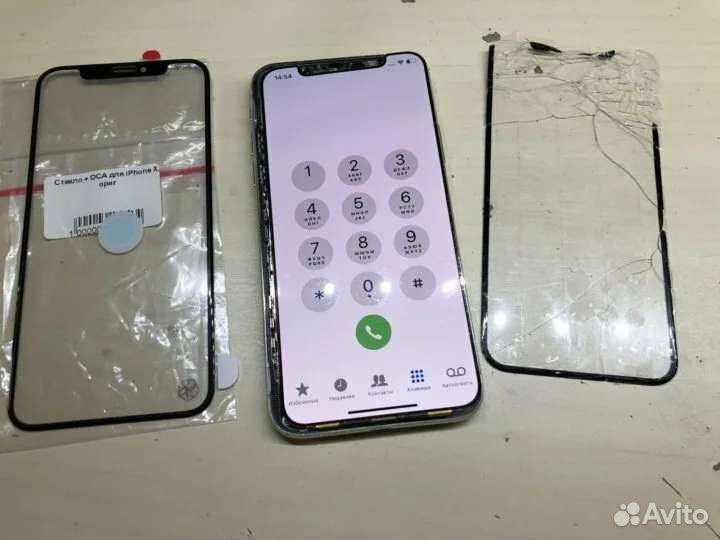 Замена стекла(переклейка)дисплея iPhone, Android