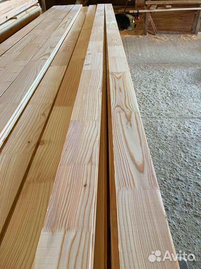 Качественная доска лиственница строганная 35х90х60