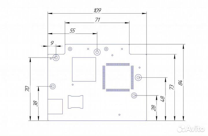 Роутер Kroks для установки в гермобокс+модем m-PCI
