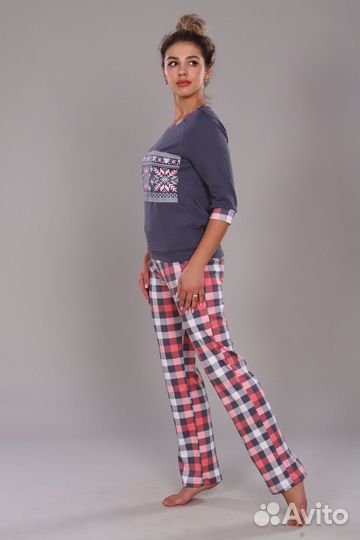 Оптом. ТК 42 Пижама - серый - 52