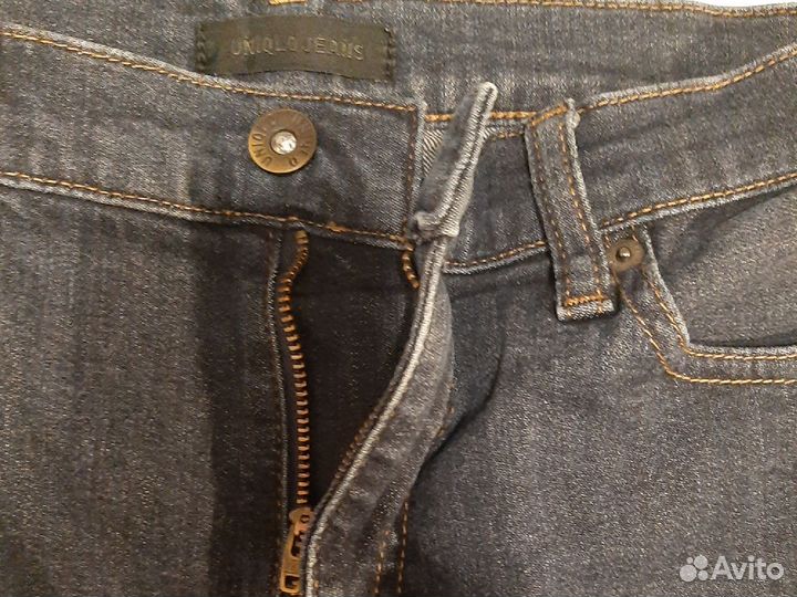 Черные женские брюки кюлоты Uniqlo размер M