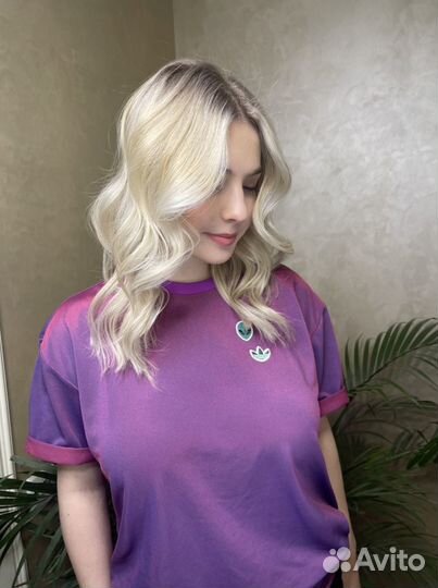 Модель на окрашивание волос, укладку