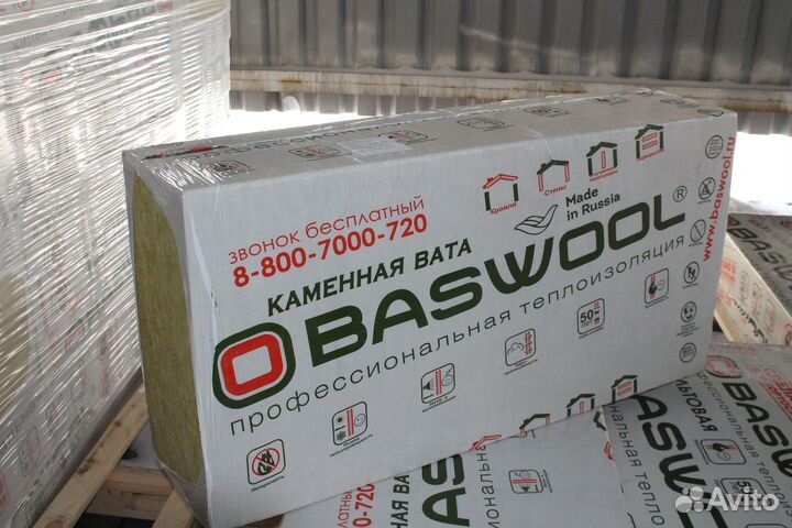 Утеплитель baswool вент фасад 80 (0.216м3/4.32м2)