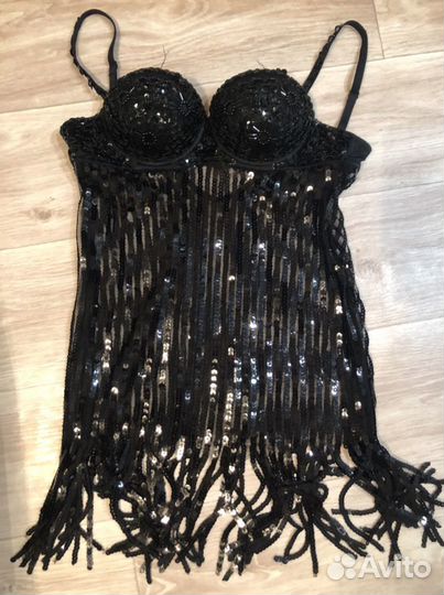 Топ расшитый паетками