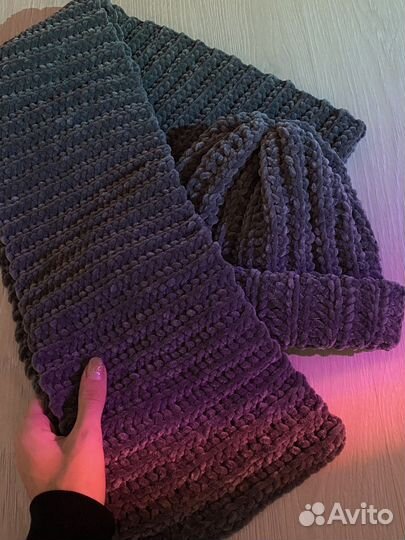 Комплект шапка и шарф