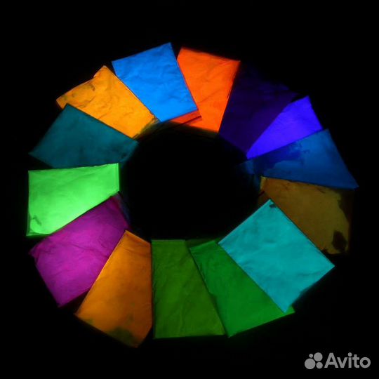 Набор Светящихся в темноте Люминофоров. 12 цветов