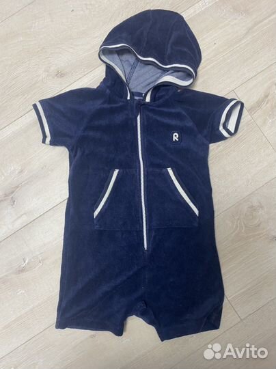 Пляжный халат песочник Reima на 92 с сандалями