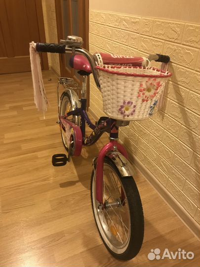 Велосипед для девочки, колёса 16”
