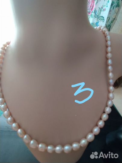 Бусы из натурального жемчуга