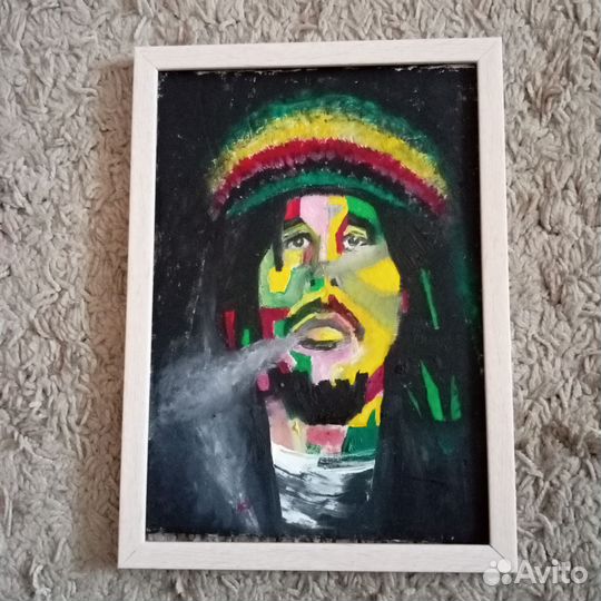 Боб Марли. Масло. Холст на картоне