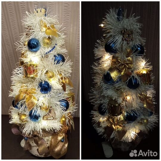 Елка новогодняя, украшения, подарки, декор