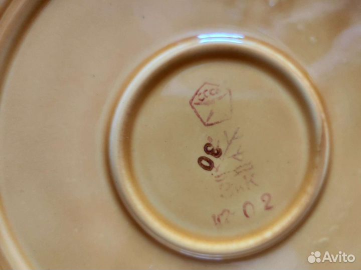 Олимпийский мишка настенная тарелка СССР керамика