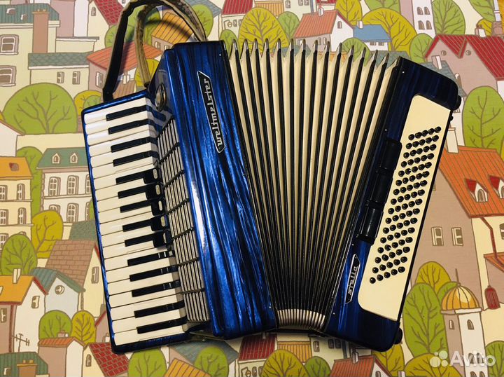 Аккордеон прекрасный 3/4 weltmeister синий