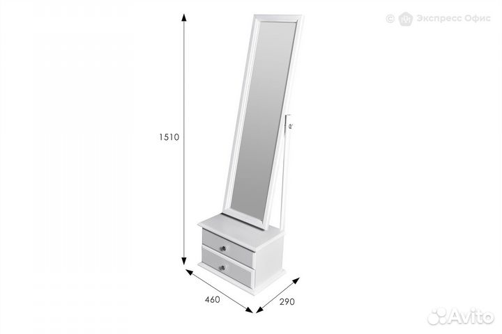 Зеркало с тумбой Селена 4793