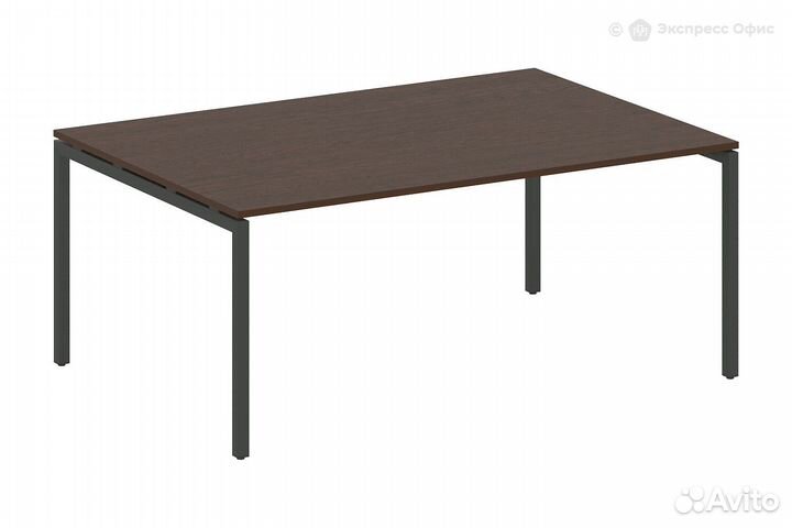 Стол для переговоров (1 столешница) на П-образном м/к Metal system quattro 40x40 40бп.прг-1.5