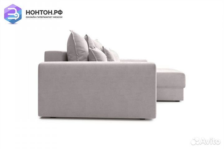 Диван угловой тик-так Омега бежевый