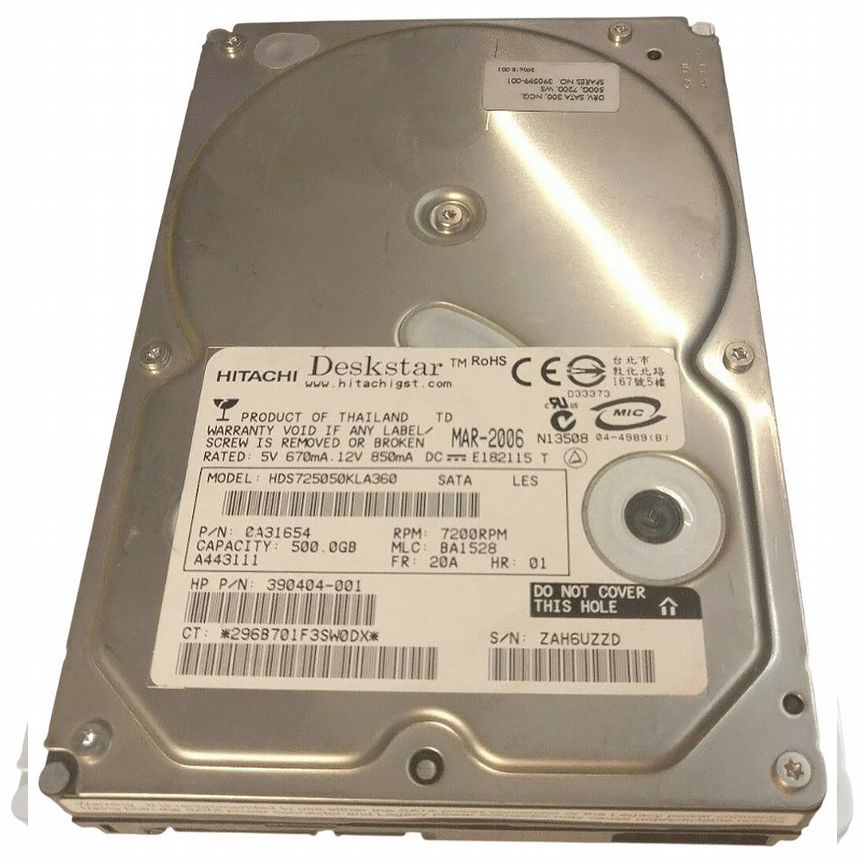 [390404-001] Жесткий Диск Hp 250gb Sata2 3,5" Hdd 390404-001