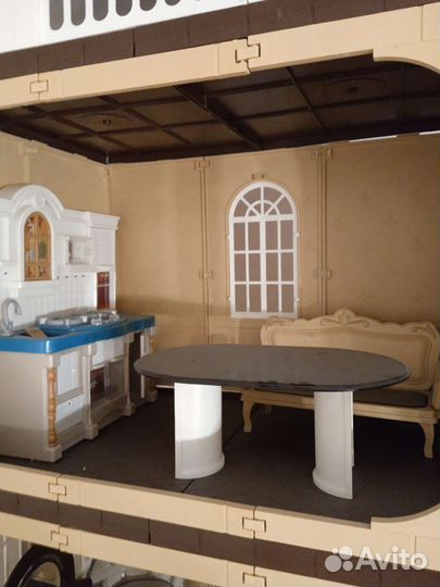 Кукольный домик с мебелью большой