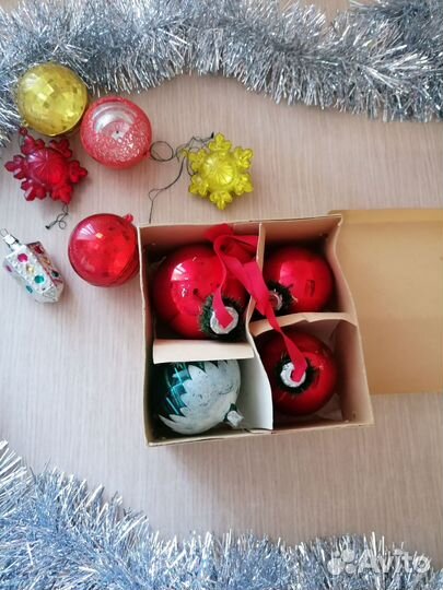 Елочные игрушки СССР одним лотом