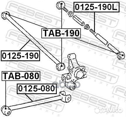 Сайлентблок TAB-080 TAB-080 Febest