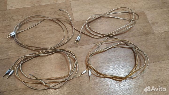 Акустические кабели 4 шт. bi-amp, bi-wiring