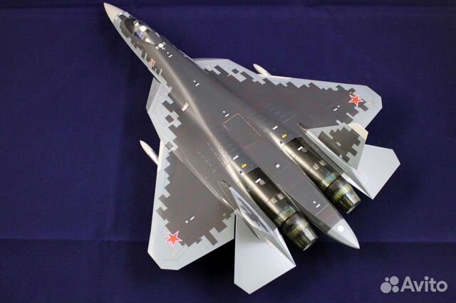 Модель самолета Су-57 1/48 купить в Солнечногорске | Хобби и отдых | Авито