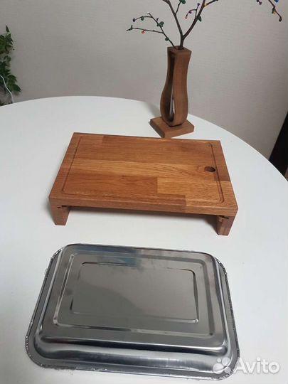 Разделочная доска с гастроемкостью эко Менажница