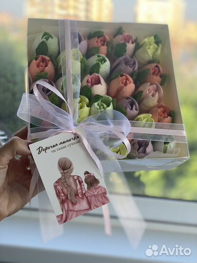 Съедобные букеты из зефира