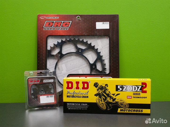 Комплект звезд DRC и цепь DID Suzuki RM125 00-05