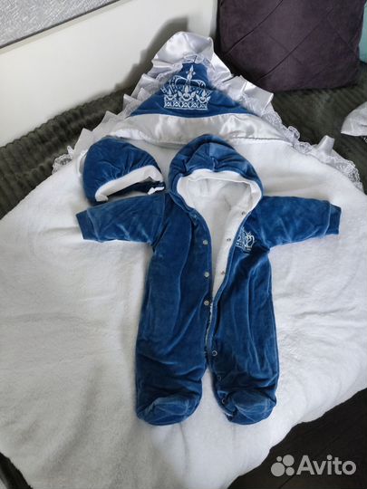 Конверт на выписку для мальчика весна осень, зима