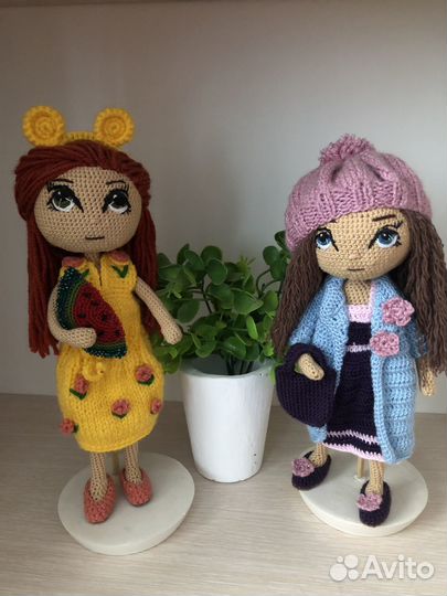 Вязаные Каркасные куколки.Прекрасный подарок