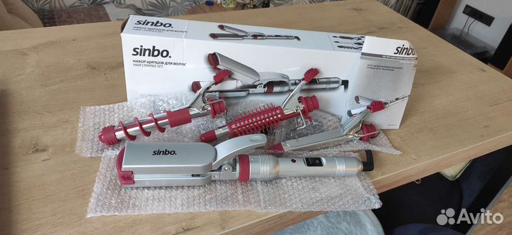 Набор щипцов для волос Sinbo (плойка+насадки)