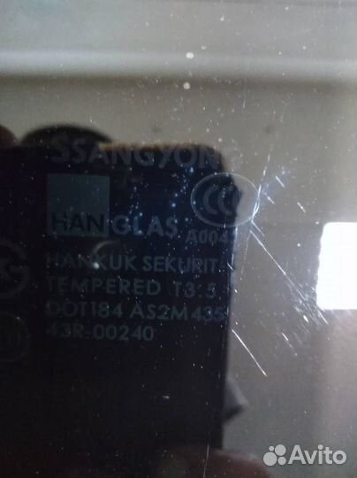 Стекло двери задней левой SsangYong Kyron 2005-201