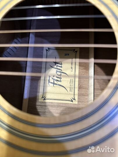 Электроакустическая гитара flight ad-200 ceqna