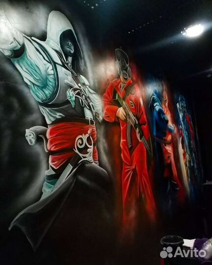 Роспись стен, граффити