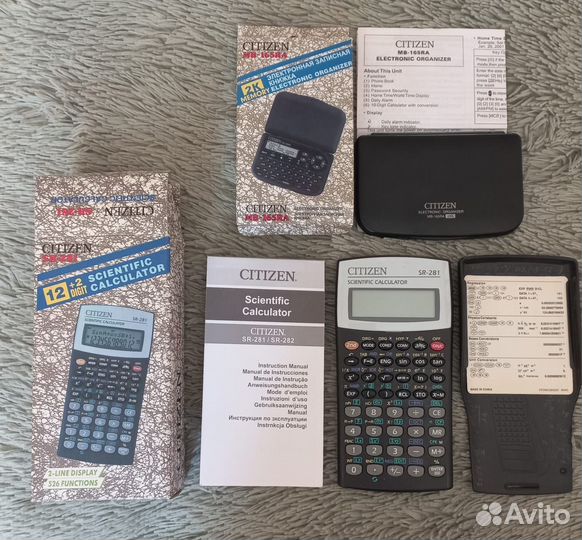 Калькулятор научный(инж) и записная книжка citizen